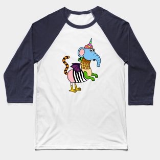 Hybrid Mutant Animal looks at you Baseball T-Shirt